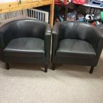 Klubové křeslo černé                    