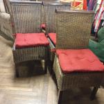 Židle proutěné 5 kusů                   