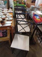 Kovové židle 6 kusů                     